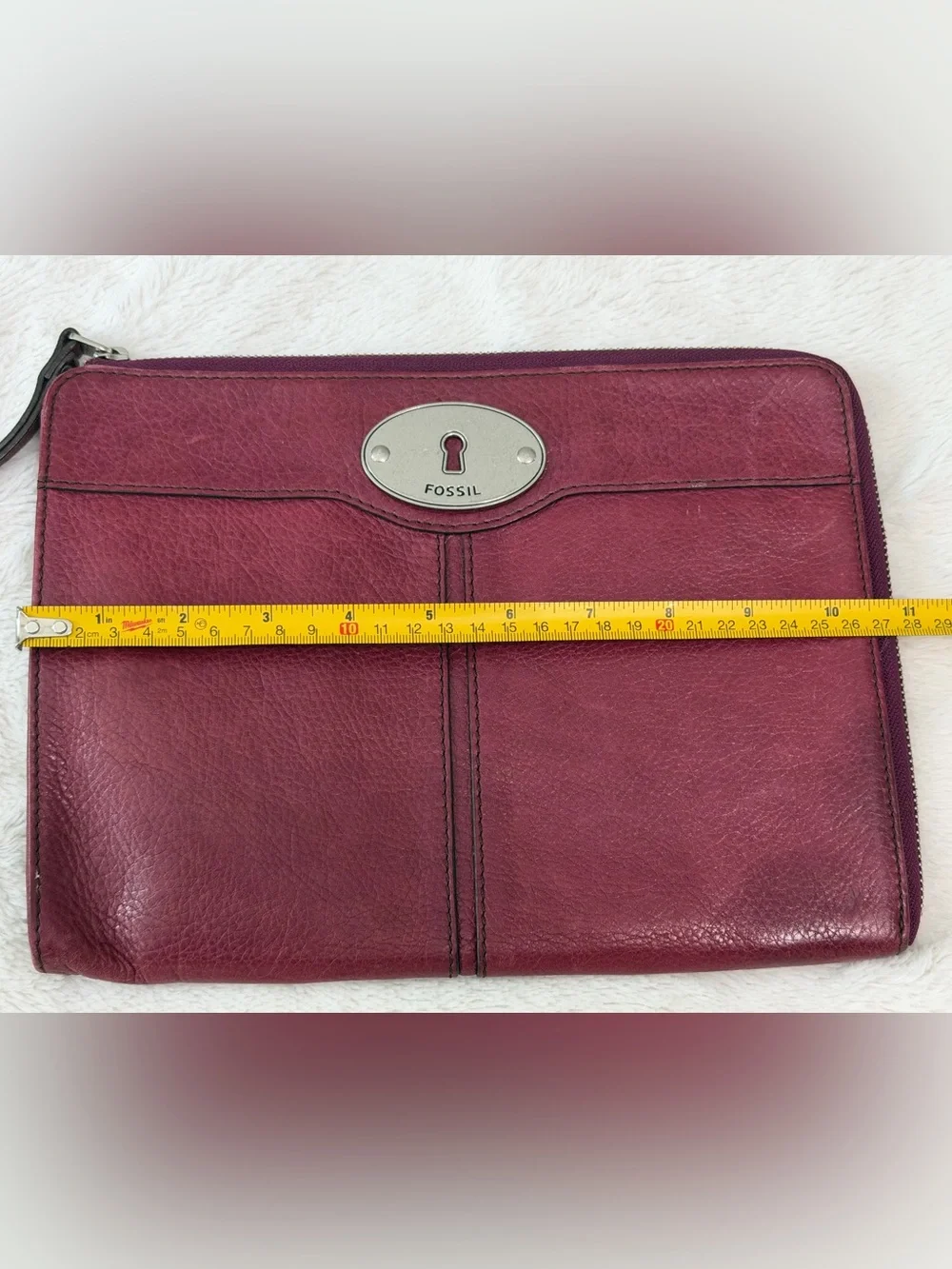 Burgundy Fossil Tablet Sleeve